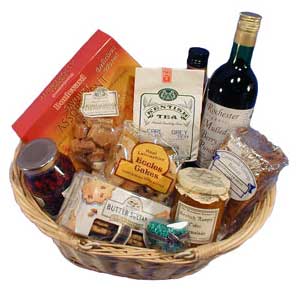 English Gift basket packed full of produce from England